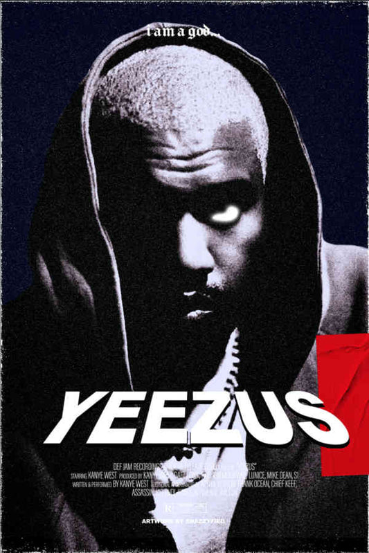 Yeezus I Am A God Kanye West Poster