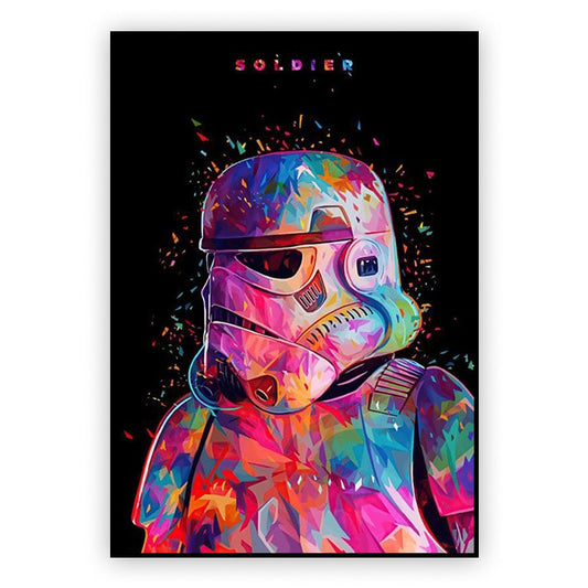 Star Wars Storm Trooper Painting Poster