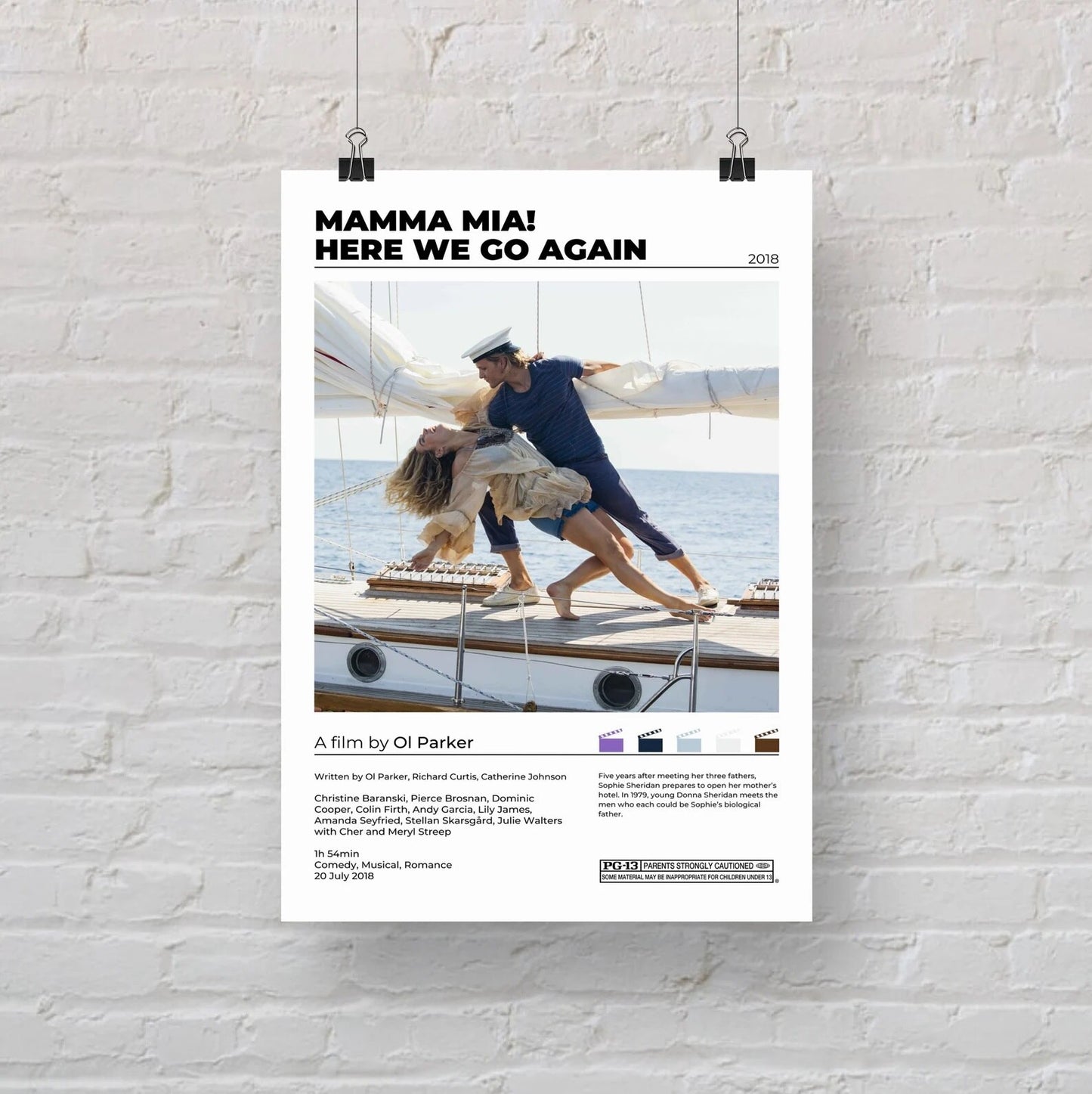 Mama Mia! Here We Go Again Minimalist Movie Poster
