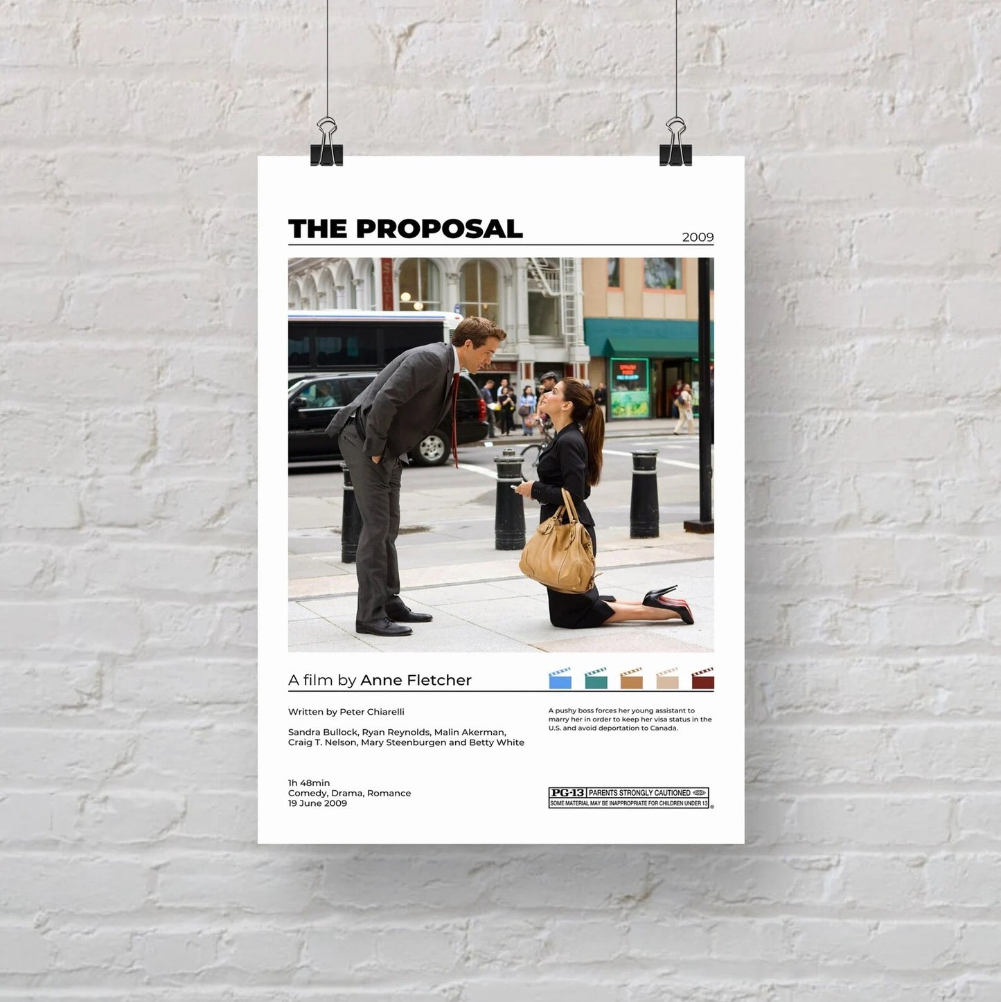 The Proposal Minimalist Movie Poster
