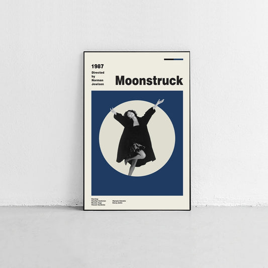Moonstruck Minimalist Movie Wall Art Poster