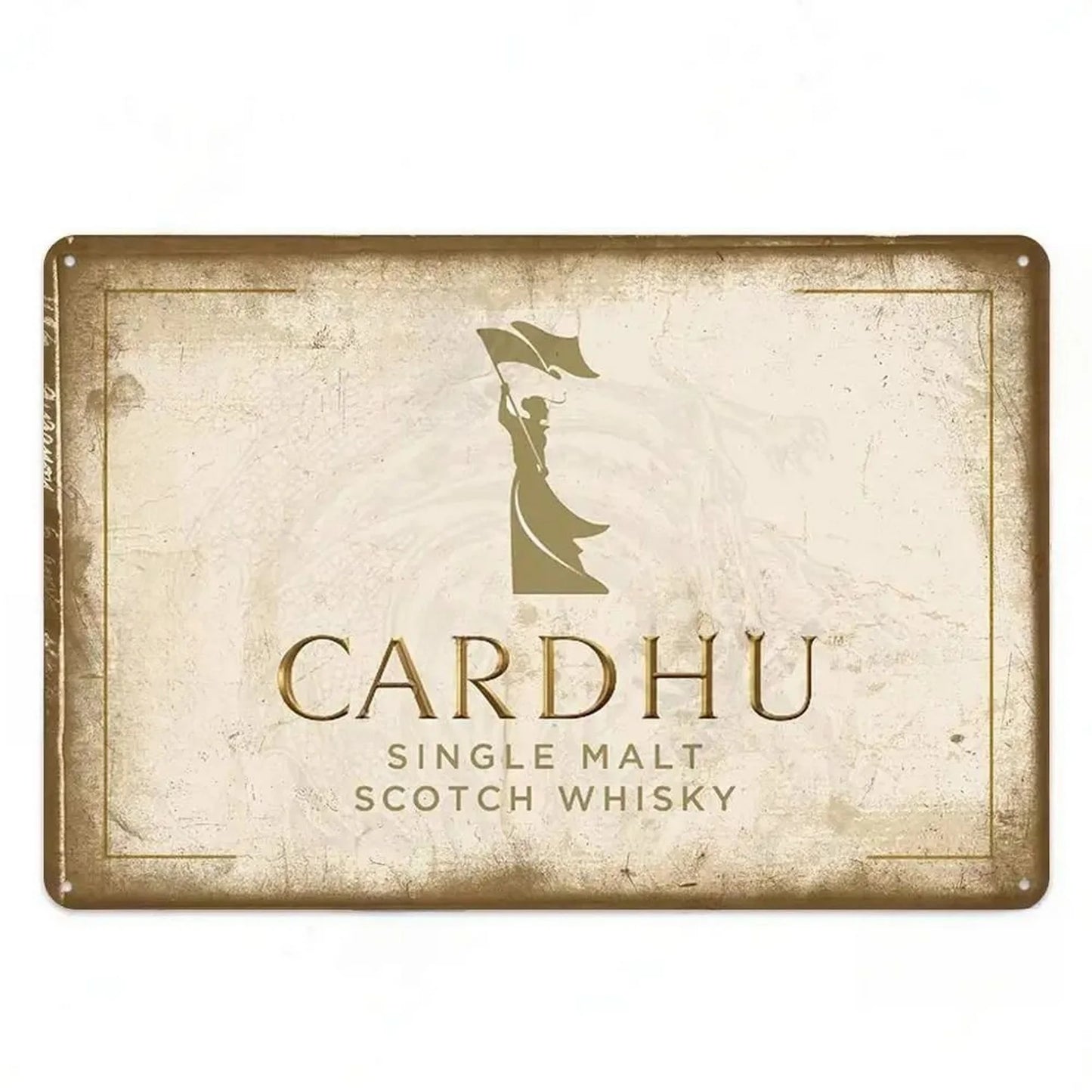 Cardhu Whiskey Vintage Bar Brand Metal Sign Poster