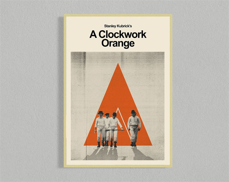 A Clockwork Orange Minimalist Movie Wall Art Poster