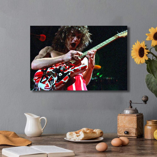 Eddie Van Halen Concert Guitar Poster