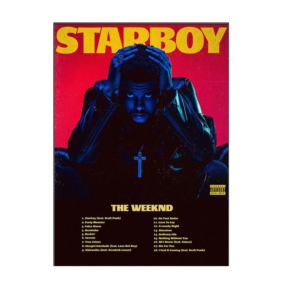 Starboy The Weeknd Music Album Poster