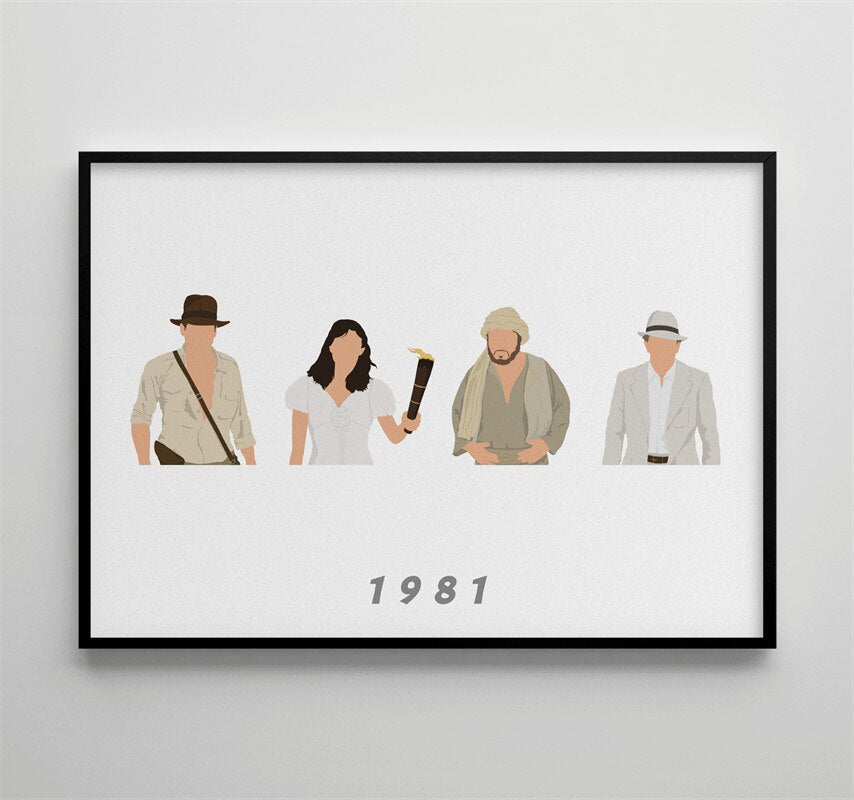 Indiana Jones Raiders Of The Lost Ark Wall Art Movie Poster