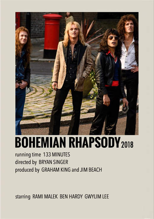 Bohemian Rhapsody Minimalist Movie Poster