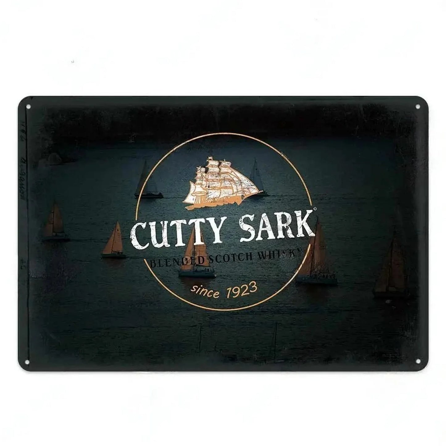 Cutty Sark Scotch Vintage Bar Brand Metal Sign Poster