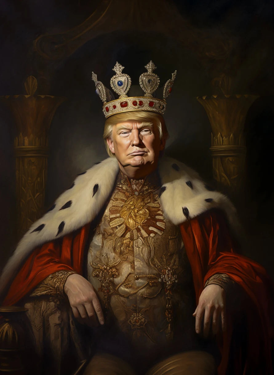 King Donald Trump Poster