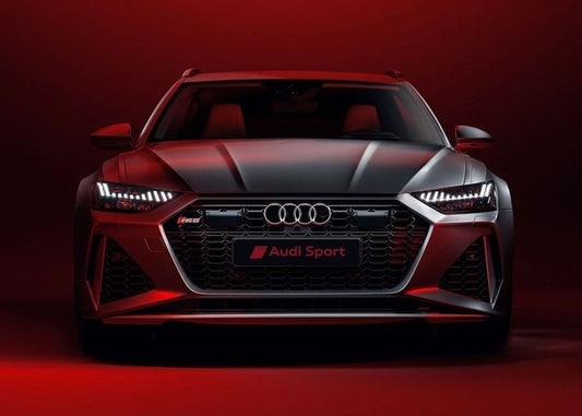Audi Gray Sport Car Poster