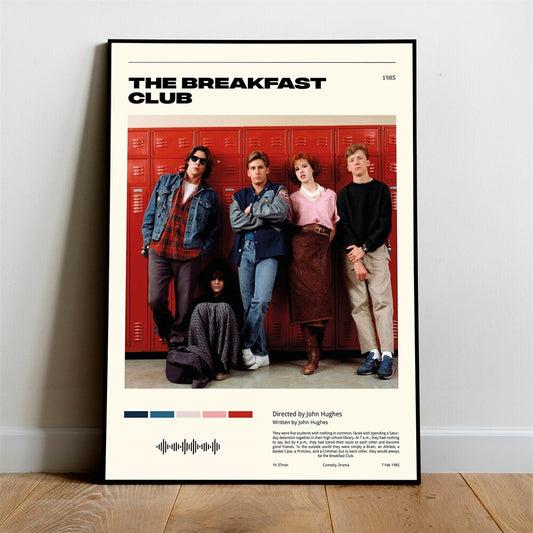 The Breakfast Club Minimalist Movie Wall Art Poster