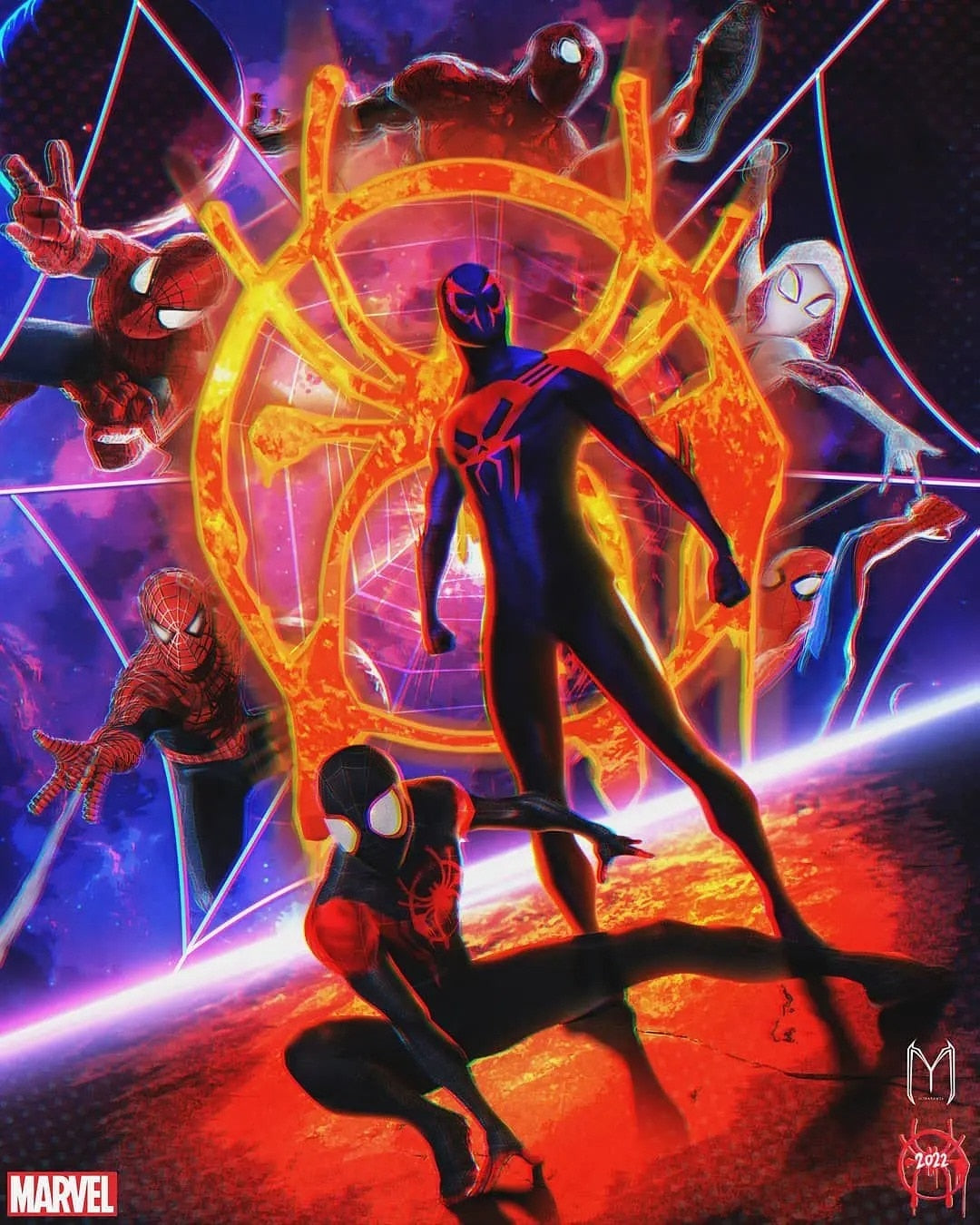 All Spider-Men Across The Spider-Verse Movie Poster