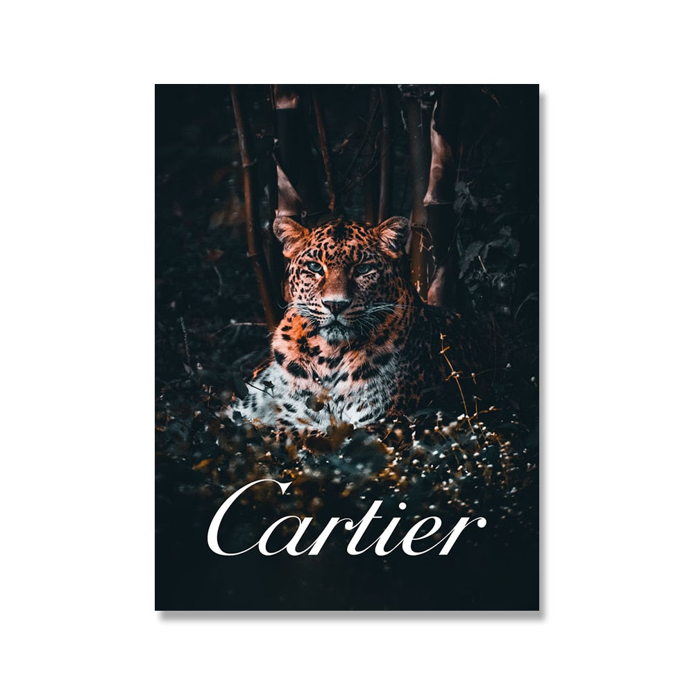 Cartier Leopard Luxury Wall Art Poster