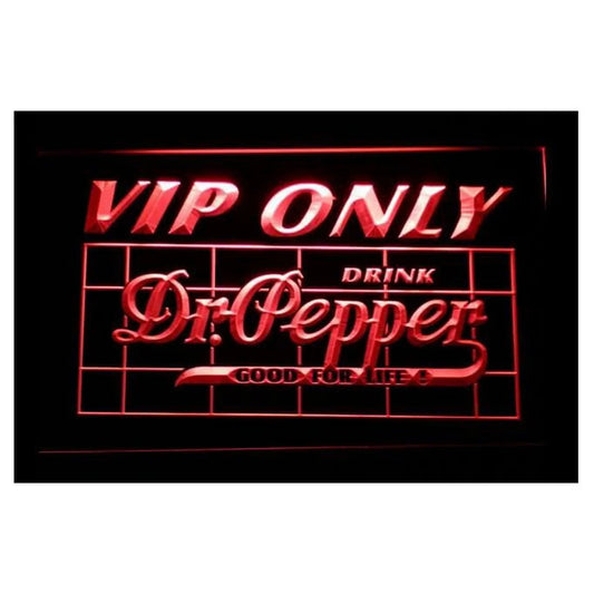 VIP Only Drink Dr. Pepper Metal Sign Poster