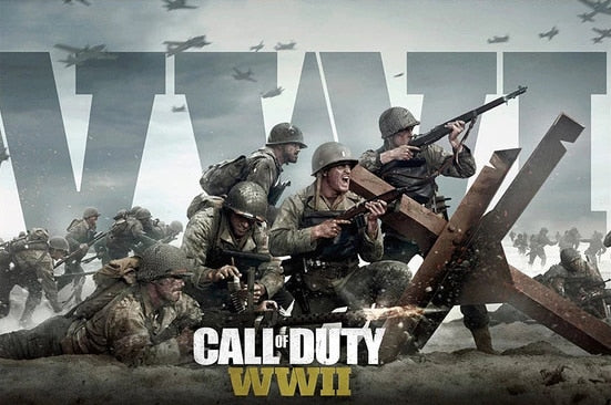 World War II 2 Call Of Duty Video Game Poster