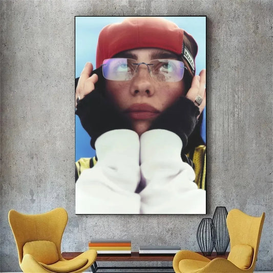 Billie Eilish Glasses Poster