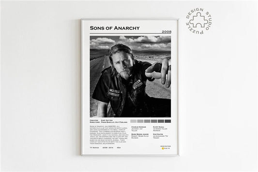 Sons Of Anarchy Minimalist Wall Art Poster