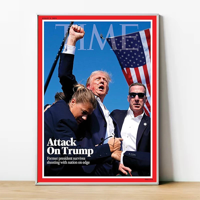 Donald Trump Time Magazine Fight Fight Fight Poster
