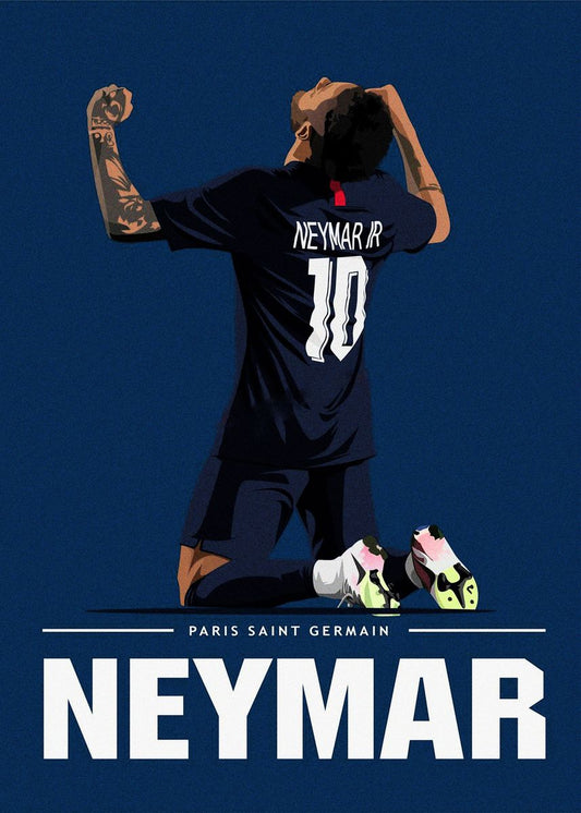 Neymar Sport Soccer Futbol Poster