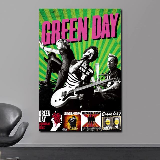 Green Day Albums Punk Rock Poster