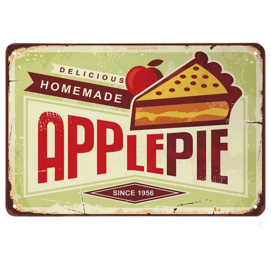 Homemade Apple Pie Retro Diner Decor Metal Sign Poster