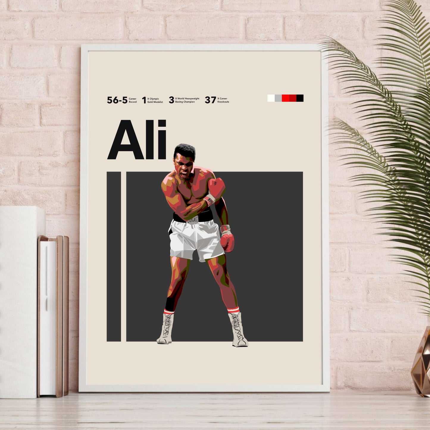 Muhammad Ali Boxing Minimalist Poster