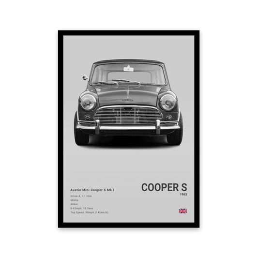 Austin Mini Cooper S Car Poster