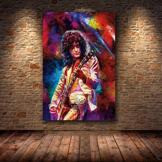 Led Zeppelin Abstract Painting Poster