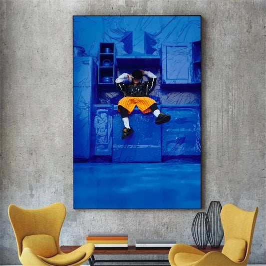Billie Eilish Yellow Shorts Poster