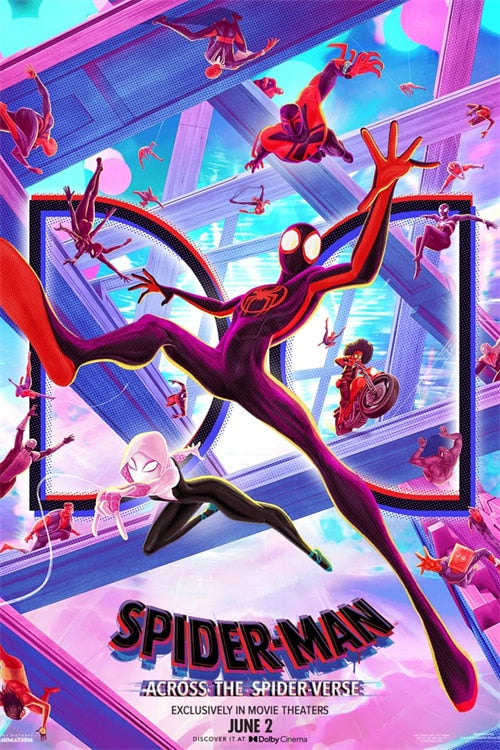 Spider-Man Across The Spider-Verse Pink Movie Poster