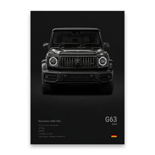 Mercedes AMG G-63 G-Wagon Car Poster