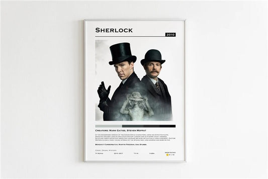 Sherlock Minimalist Wall Art Poster