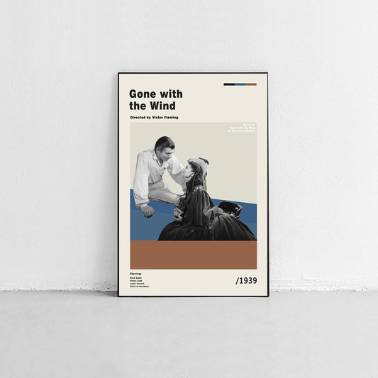 Gone With The Wind Minimalist Movie Wall Art Poster