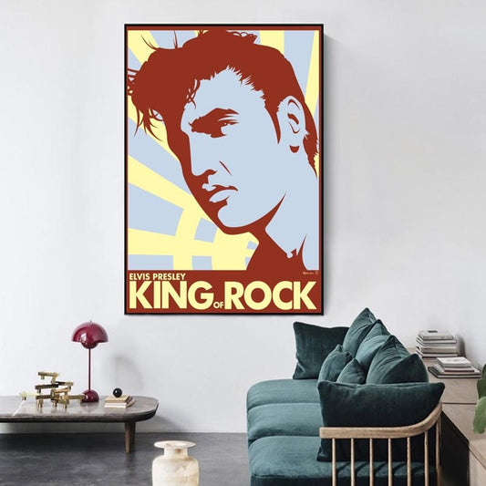 Elvis Presley King Of Rock Poster
