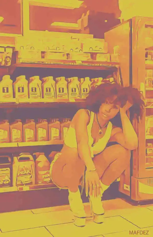 SZA In The Store Wall Art Poster