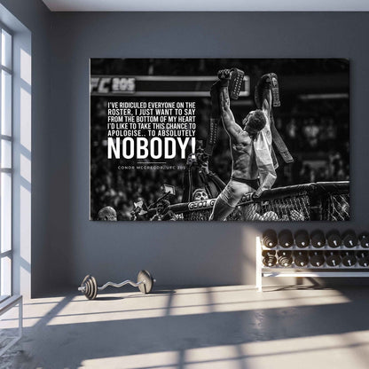 Id Like To Take This To Apologize To Absolutely Nobody Conor Mcgregor Quote Poster