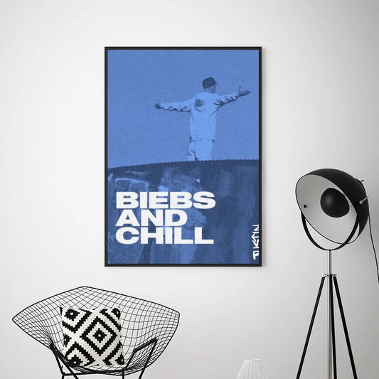 Biebs and Chill Justin Bieber Poster