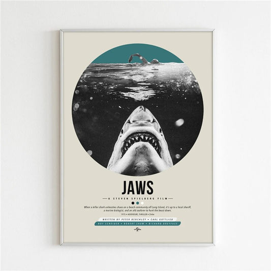 Jaws Minimalist Movie Poster