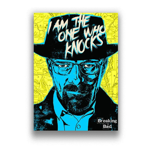 Breaking Bad I Am The One Who Knocks Poster