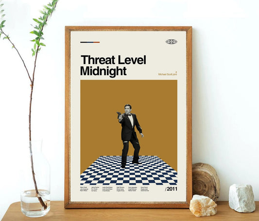 Threat Level Midnight The Office Minimalist Poster
