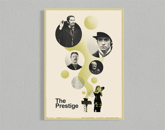 The Prestige Minimalist Movie Wall Art Poster