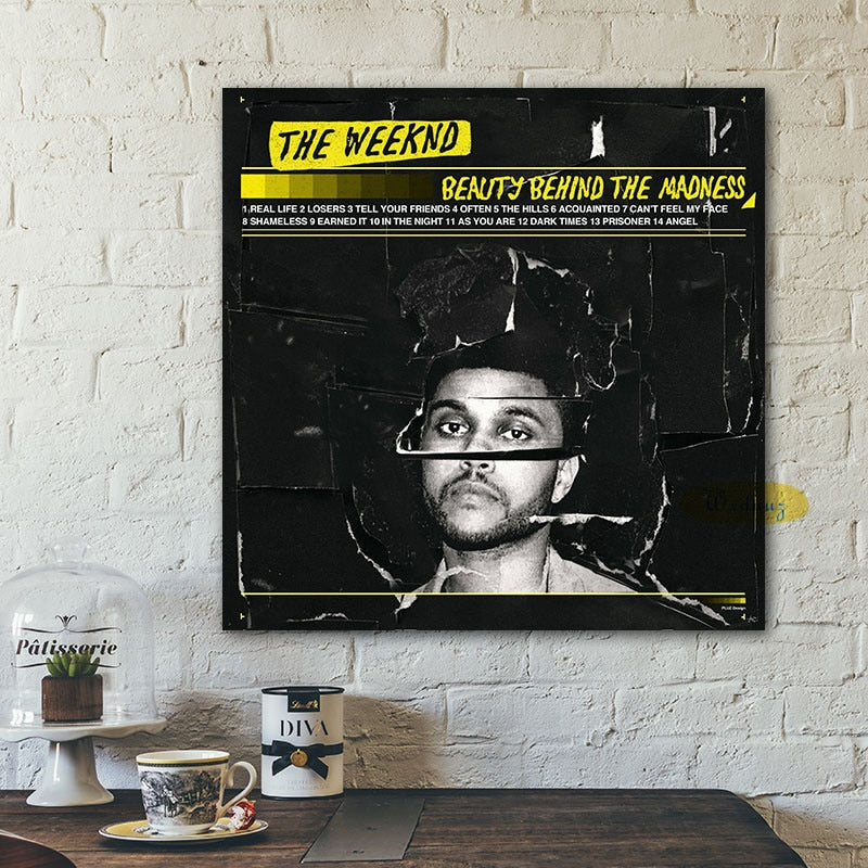 The Beauty Behind The Madness Yellow The Weeknd Poster