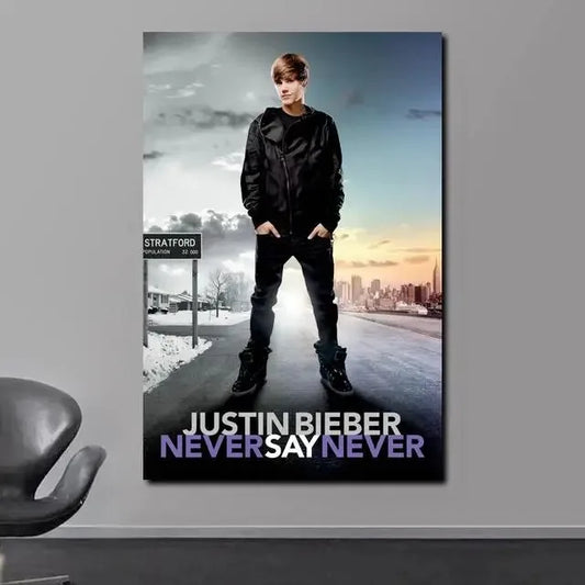 Justin Bieber Never Say Never Music Wall Decor Poster