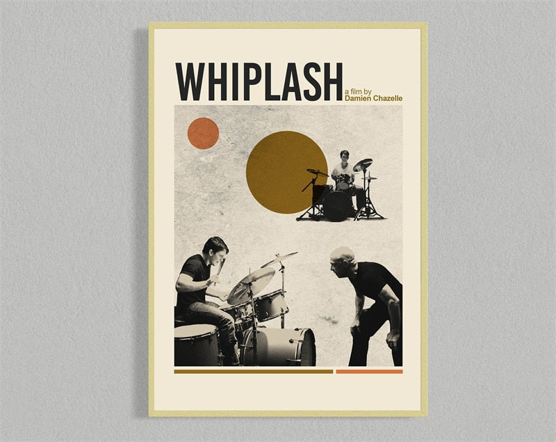 Whiplash Minimalist Movie Wall Art Poster