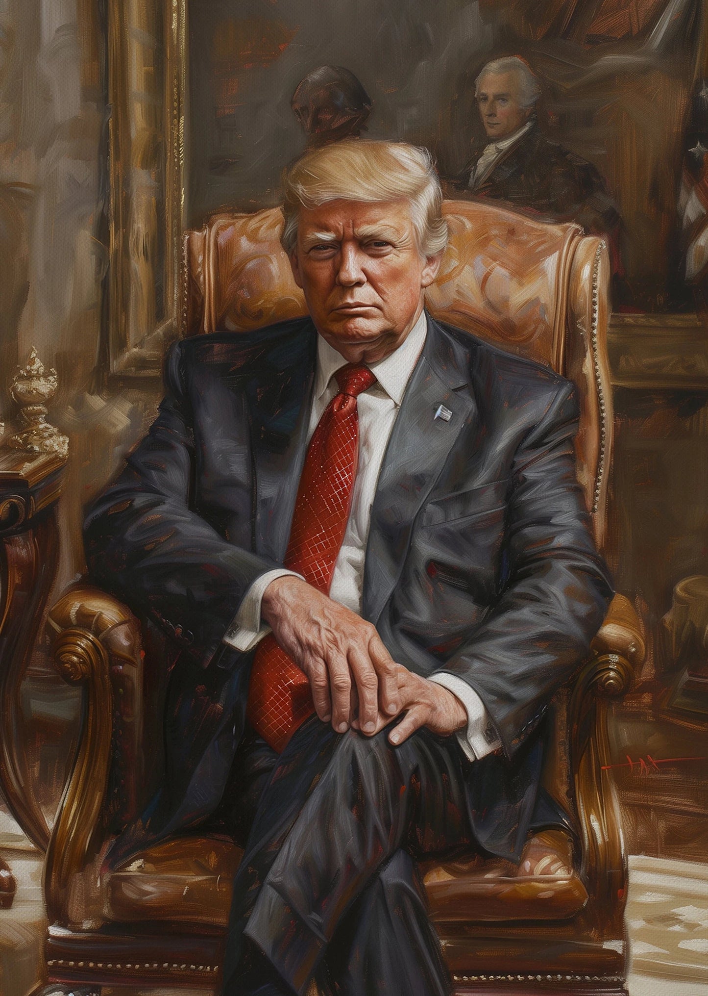 Donald Trump Painting Poster