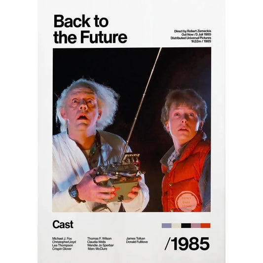 Back To The Future Minimalist Movie Poster