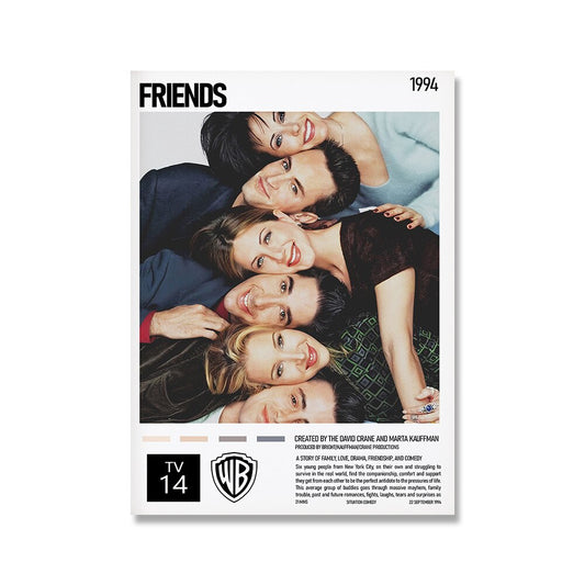 Friends Main Characters Minimalist Poster