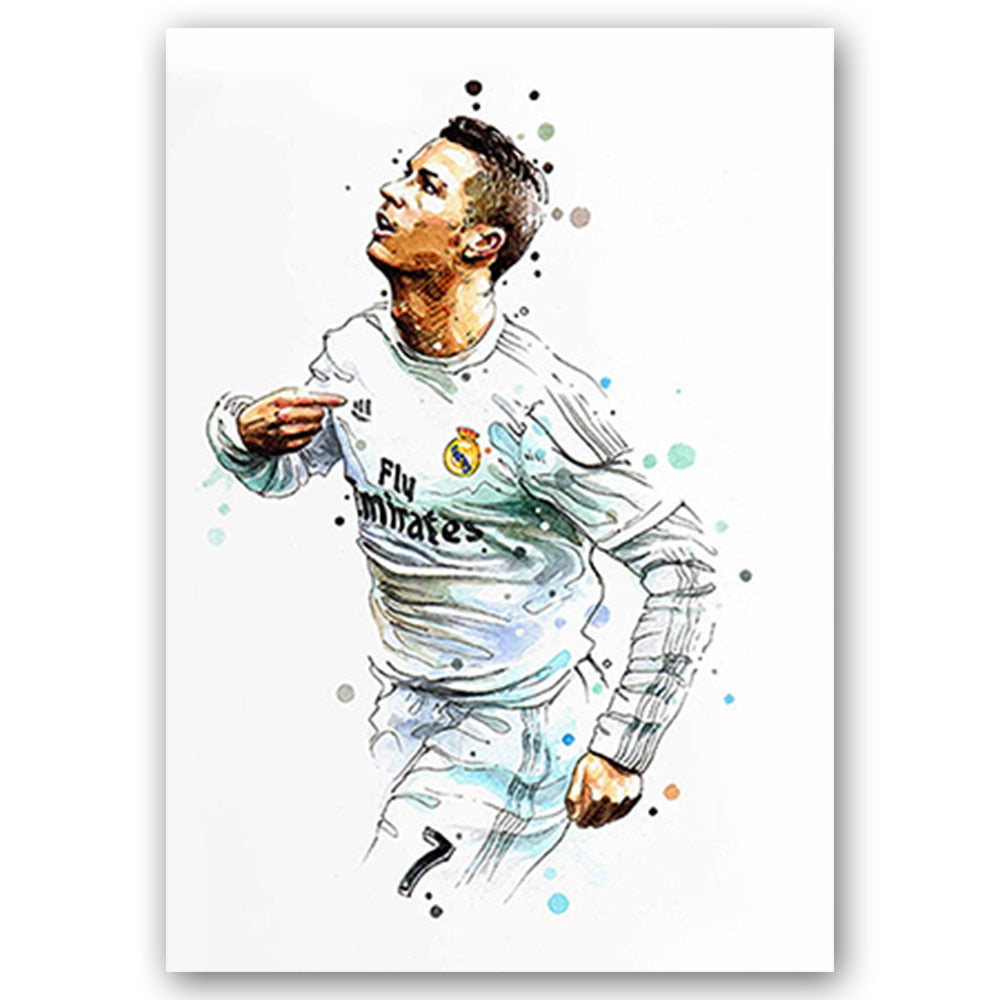 Cristiano Ronaldo Fly Emirates Football Star Soccer Poster
