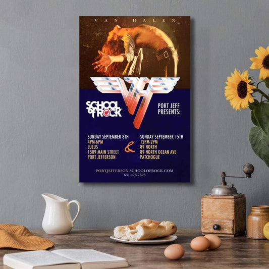 Van Halen Band School Of Rock Poster