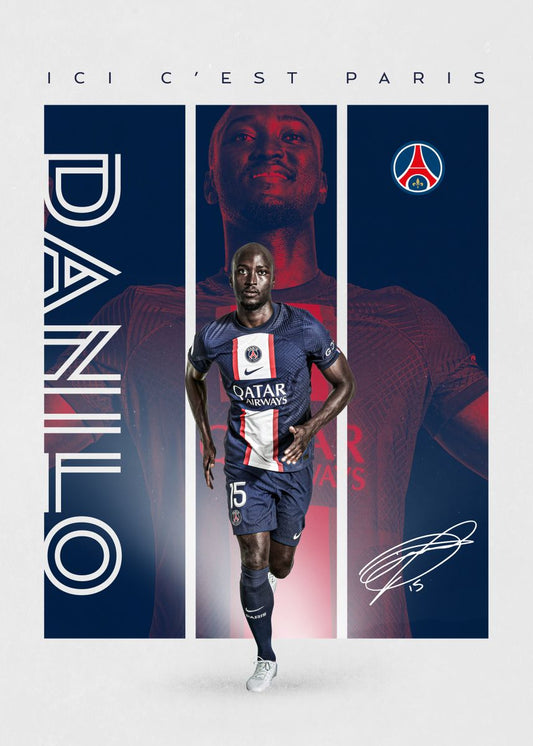 Danilo Pereira Soccer Football Star Poster